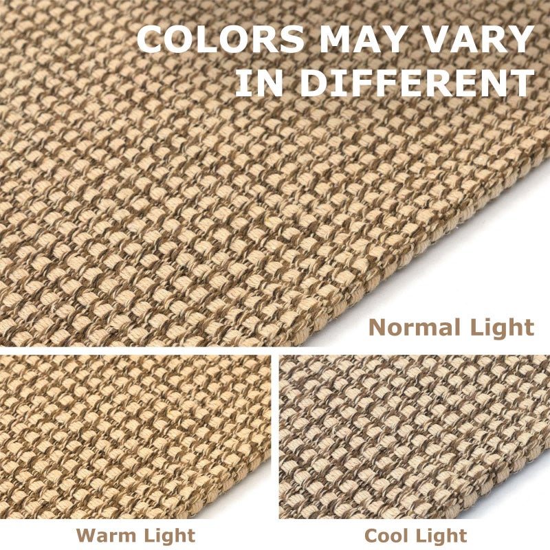 IOHOUZE Washable Runner Rug 2x6 Non Slip Rubber Backed Runners for Hallways Entryway Runner Indoor, Kitchen Rugs Woven Cotton Floor Carpet for Hall Entrance Bedroom, Orange/Tan/Brown - Image 5