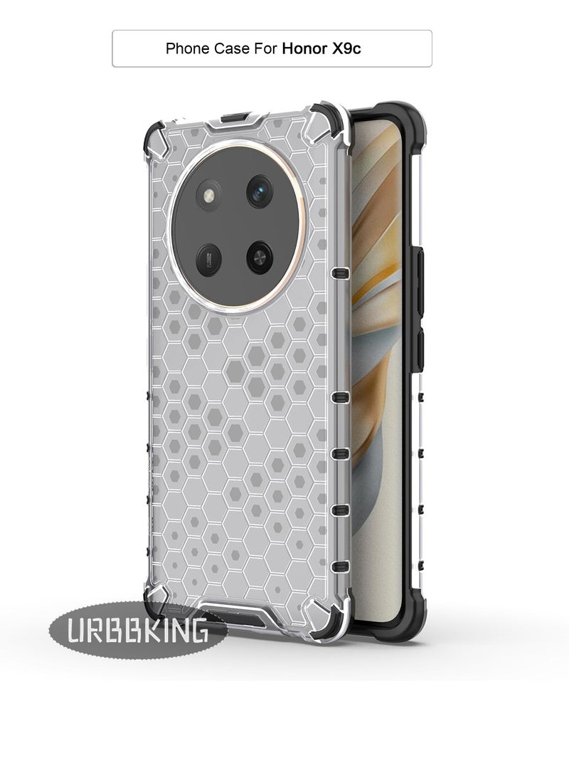 URBBKING Shock Absorption Bumper Reinforced Corner Ultra Slim Shockproof Protective For Honor X9c White  - Image 1