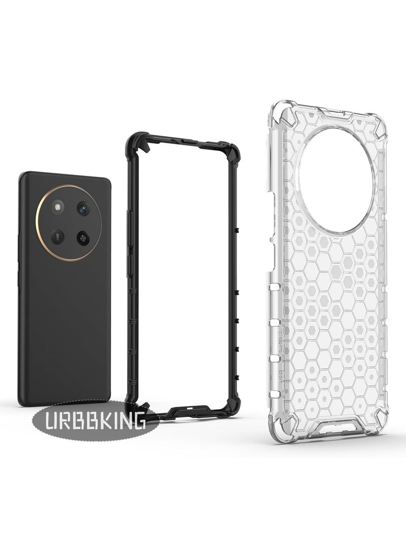 URBBKING Shock Absorption Bumper Reinforced Corner Ultra Slim Shockproof Protective For Honor X9c White  - Image 2