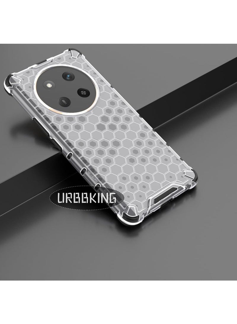 URBBKING Shock Absorption Bumper Reinforced Corner Ultra Slim Shockproof Protective For Honor X9c White  - Image 4