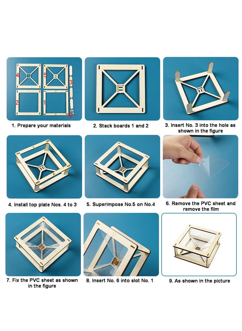 3D Holographic Display Stands Projector Mobile Smartphone Hologram Bracket 360° Images Holographic Display Stands Projector for Ad Display and Cartoon Interaction and Entertainment and Gift Developmen - Image 5