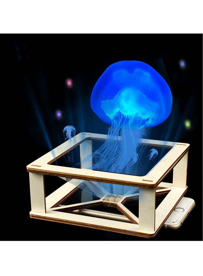 3D Holographic Display Stands Projector Mobile Smartphone Hologram Bracket 360° Images Holographic Display Stands Projector for Ad Display and Cartoon Interaction and Entertainment and Gift Developmen - Image 1