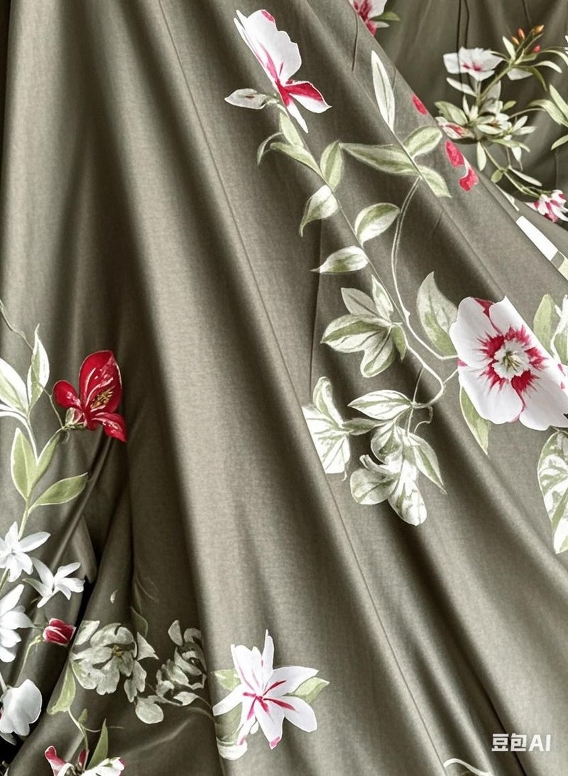 Duoduo home طقم غطاء لحاف ، حجم ملكي ، 6 قطع مع غطاء لحاف 220*240 سم وشيت ملائم و 4 أغطية وسائد - Image 2