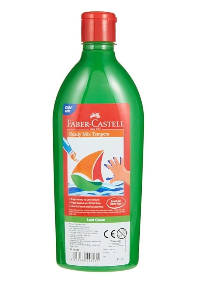 زجاجة طلاء تمبرا جاهزة للخلط باللون الأخضر