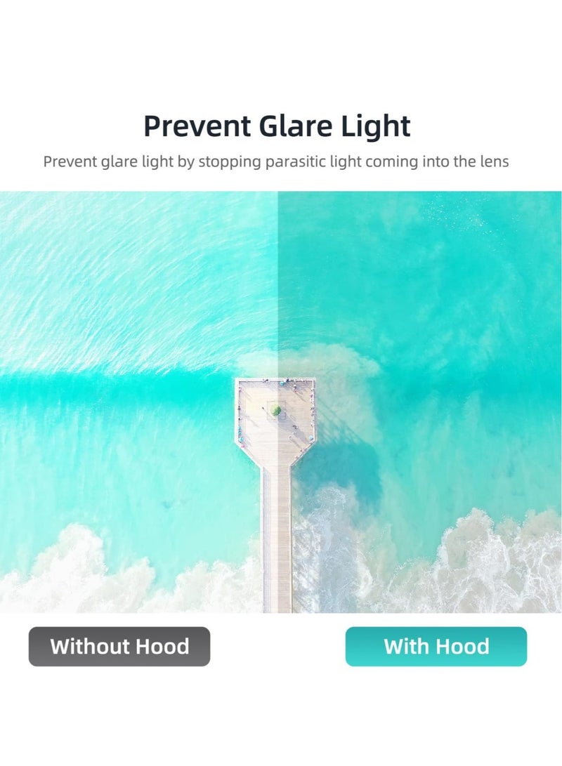 SOLARAE Anti-Glare Lens Sunhood Sunshade, Mavic 3 Pro Lens Hood, Lens Protective Cover Guard for DJI Mavic 3 Pro Drone Accessories - Image 3