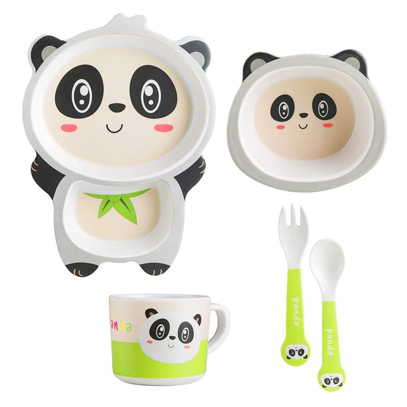 VBE® Animal Designs Shape Kids Bamboo Fiber Dog Animal Kids Design Plates and Cup Feeding Set Dog Design Dinner Set, Party Sets, Lunch Sets Fun Plate Sets. (MS-07) - Image 4
