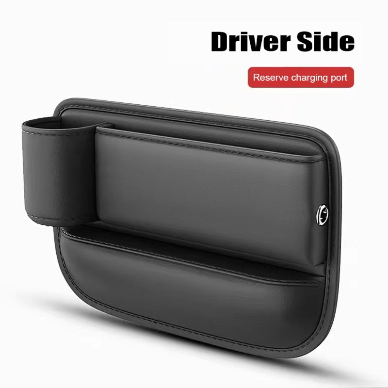 Car Seat Organizer: Passenger Side Gap Filler - Space Saving Universal Fit With Cup Holder Charging Hole for Car Interior Organization - Image 2
