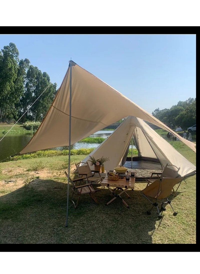 Yuwell Canopy Tent Pop Up Beach Tent For Outdoor Shades With Bag Outdoor Canopy Camping Tent Butterfly Shaped Waterproof Sunshade Canopy Waterproof Heavy Duty Commercial Canopy Tent For Parties Outdoor Tent Garden Gazebo Tent 3.5X5M  - Image 3