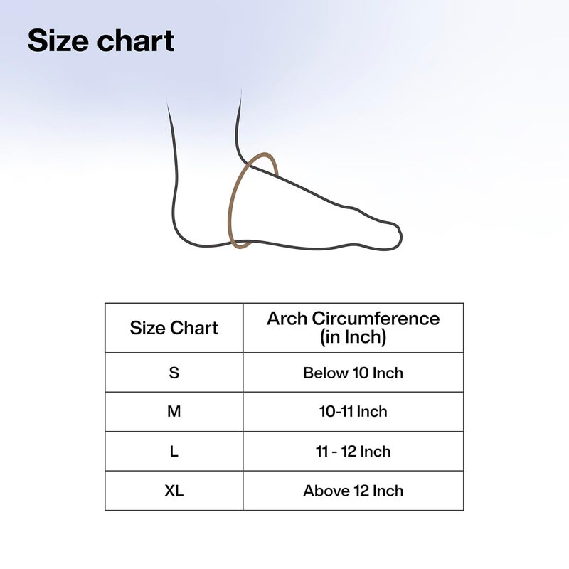 FOverA Arch Support Sleeves for Plantar Fasciitis, Heel Pain & Flat Feet – Compression Foot Sleeves for Men & Women (Size XL, 1 Pair) - Image 3