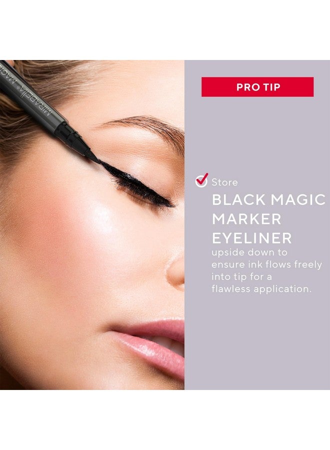 Mirabella Mirabella Black Magic Marker Waterproof Liquid Eyeliner, Long-Lasting Smudge-Proof Matte Black Eyeliner with Felt Brush-Tip for Precise Controlled Application and Antioxidants Vitamin C and E - Image 3