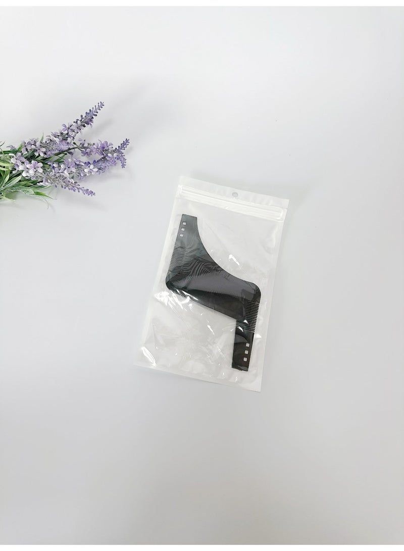 Men Beard Shaping Tool Styling Comb Template Shaving Shape Guide Cut - Image 2