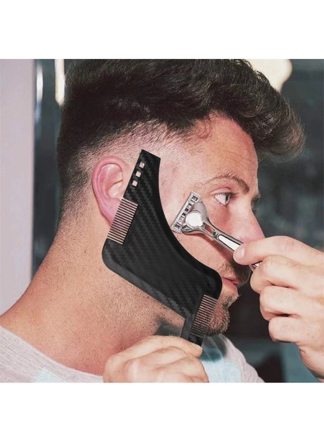 Men Beard Shaping Tool Styling Comb Template Shaving Shape Guide Cut - Image 4