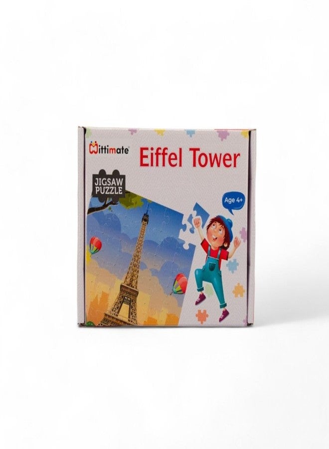 Mittimate Eiffel Tower Jigsaw Puzzle Game for Kids Age 4 to 6 Old I 36 Pieces Puzzle Toy I Birthday Gift for Children - Image 1