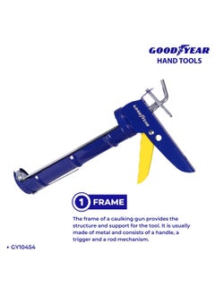 GOODYEAR Goodyear Metal Caulking Gun (Blue and Yellow) (GY-10454)  - Image 3