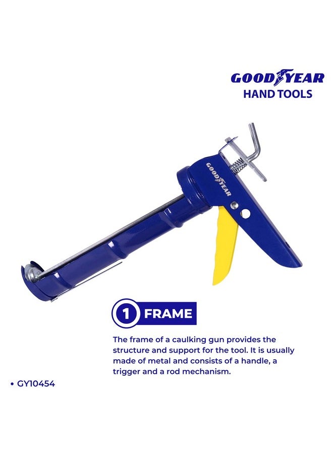 GOODYEAR Goodyear Metal Caulking Gun (Blue and Yellow) (GY-10454)  - Image 3