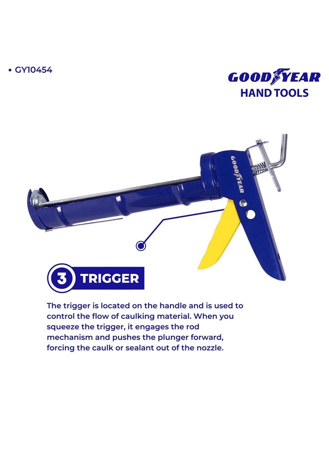 GOODYEAR Goodyear Metal Caulking Gun (Blue and Yellow) (GY-10454)  - Image 5