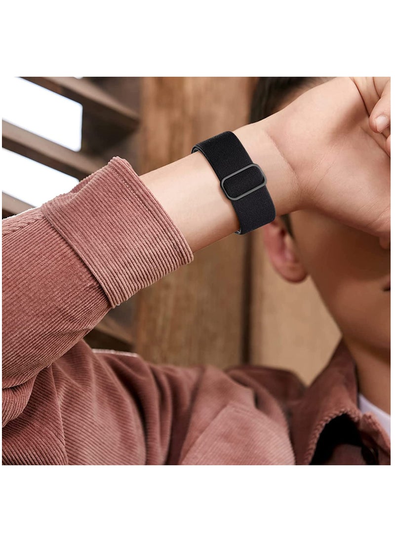 KASTWAVE - Elastic Bands Compatible with Fitbit Versa 3 / Fitbit Sense, Adjustable Nylon Replacement Straps Wristband for Fitbit Versa Smart Watch for Women Men - Image 1