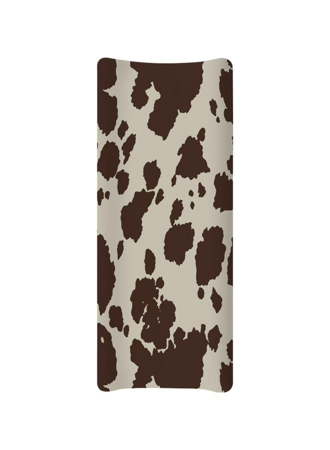 Wanyint Cows Print Stretchy Changing Pad Covers Ultra Soft Breathable Diaper Changing Table Cover for Baby Boys Girls,Fit Standard 16 x 32 Inch Changing Mats - Image 2