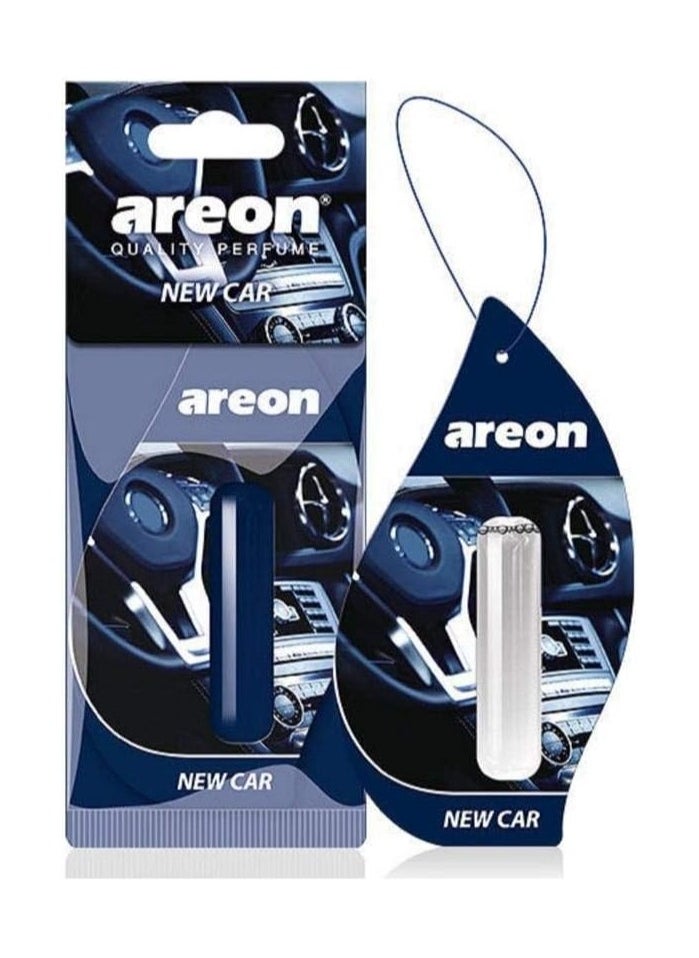Areon - Areon Car Air Freshener Card New Car 5ml Liquid - Image 1