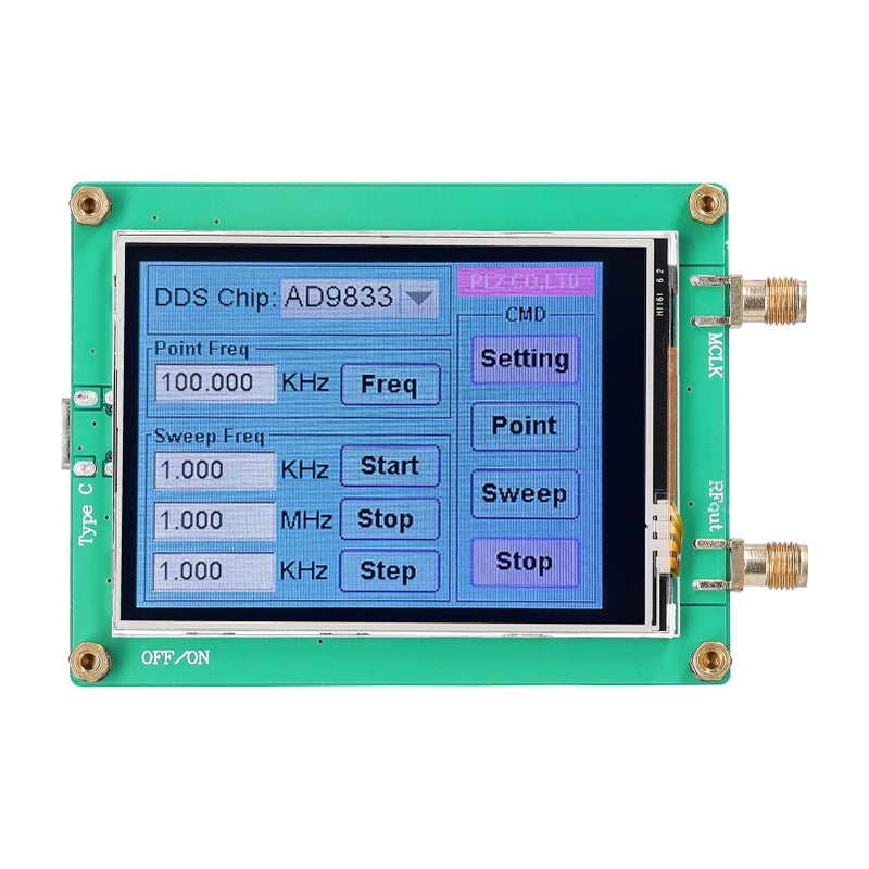 Touching Screen DDS Module Signal-Generator 10Bit DAC Sinewave Squarewave Triangularwave Signal Generator Module - Image 4