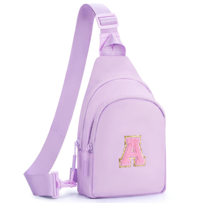 Fystdtote Easter Gifts Basket Stuffers for Teen Girls Kids | Birthday Gift for 3 4 5 6 7 8 9 10 11 12 13 14 Year Old Girl,Crossbody Sling Bag Backpack Fanny Pack Purse,Cute Trendy Stuff - Lavender,A - Image 1