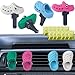 JUNIQUTE Refillable Shoes Car Air Freshener for Women 4 PCS Fun Car Air Freshener Vent Clips Accessories Cute for Car 12 PCS Fragrance Pads - Image 2