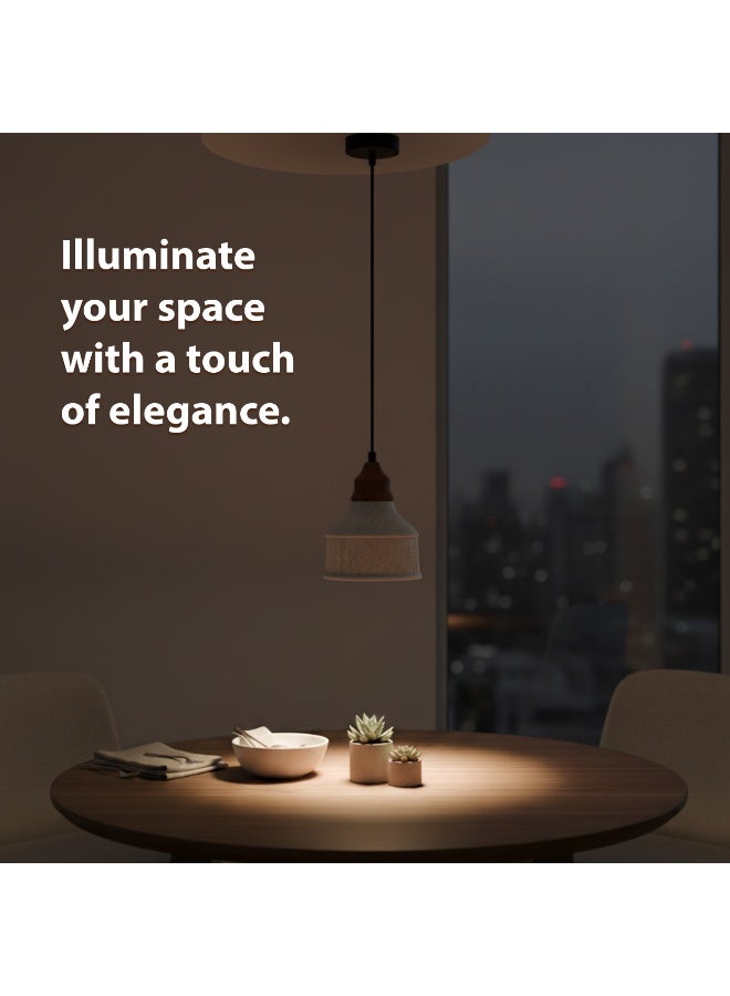 ALFRIDAY Stylish Marble-Effect Pendant Light with Warm 3000K Glow, Dimmable Accent Lighting - Image 2