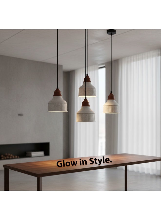 ALFRIDAY Stylish Marble-Effect Pendant Light with Warm 3000K Glow, Dimmable Accent Lighting - Image 5