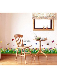 Decals Design Decals Design 'Walking in The Garden Flower' Wall Sticker (PVC Vinyl, 70 cm x 25 cm), Multicolour  - Image 2