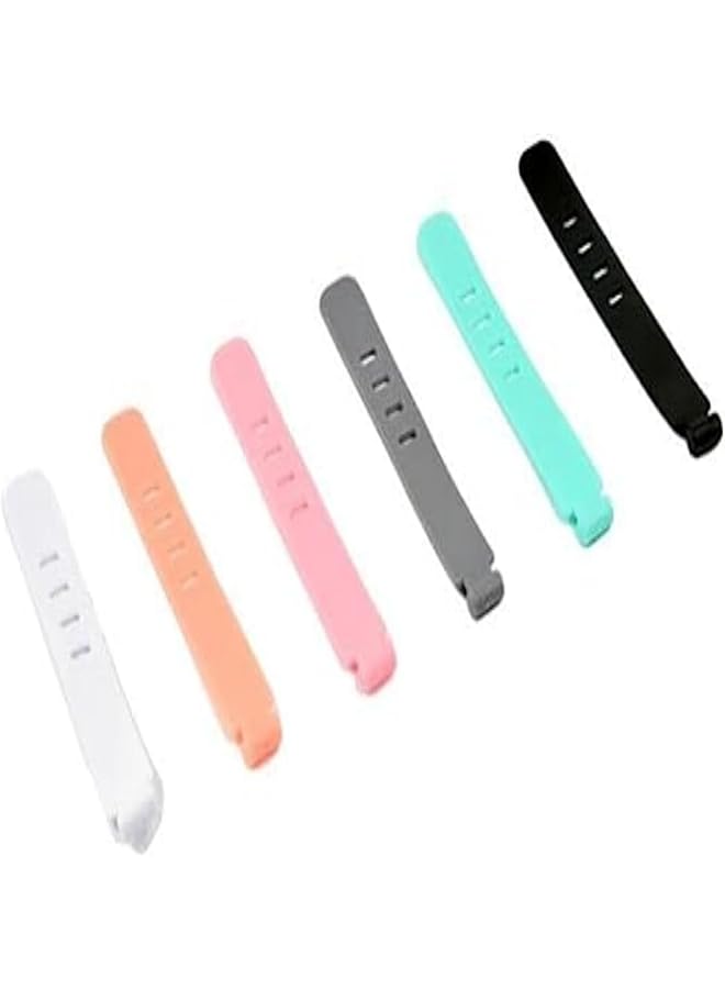 Green Tiger Silicone Cable Straps, 24Pcs Cable Ties Cable Management Cord Straps ReusableCable Management Wire Straps for Home Office Data Centers USB Desk Electronics (Mix Colour 24 / SET) - Image 1