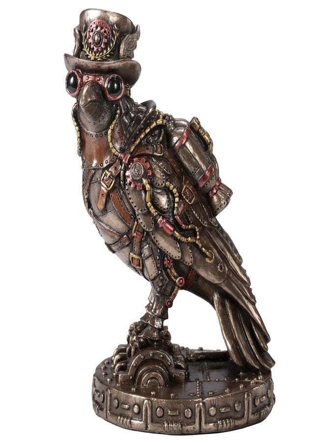 فيرونيز ديزاين تصميم فيرونيز، تمثال وقود صاروخ رافينكروفت ستيمبانك من الراتنج، مقاس 5.5 بوصة، بلمسة نهائية برونزية مصبوبة على البارد - Image 1