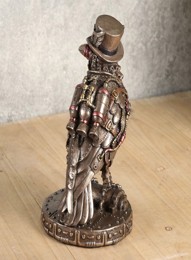 فيرونيز ديزاين تصميم فيرونيز، تمثال وقود صاروخ رافينكروفت ستيمبانك من الراتنج، مقاس 5.5 بوصة، بلمسة نهائية برونزية مصبوبة على البارد - Image 5