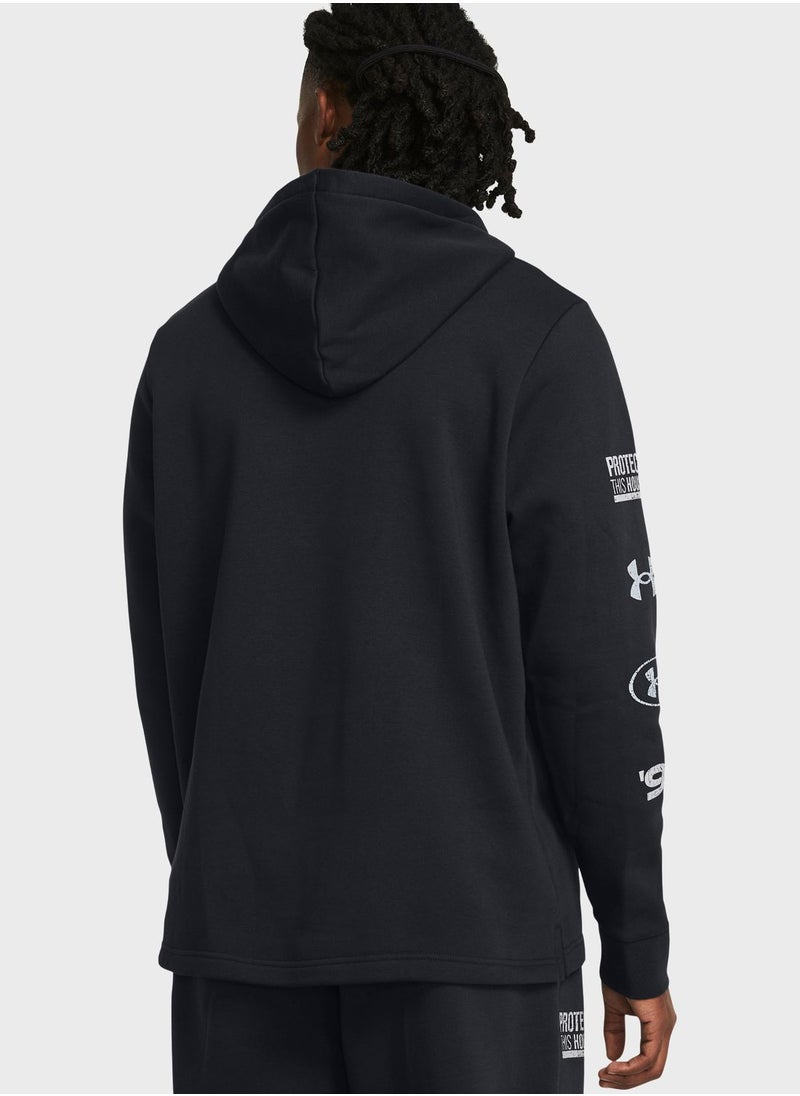 UNDER ARMOUR - Essential Fleece Novelty Hoodie - Image 1