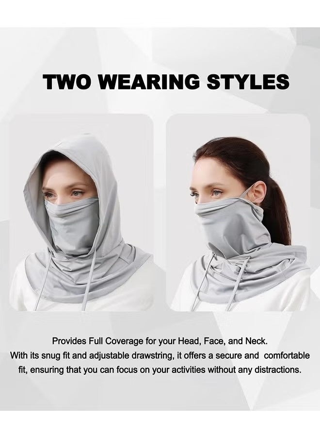 2 PCS Balaclava Face Mask Sun UV Protection Hood Breathable Full Head Mask Face Cover for Men Women Cycling Skiing Fishing - Image 2