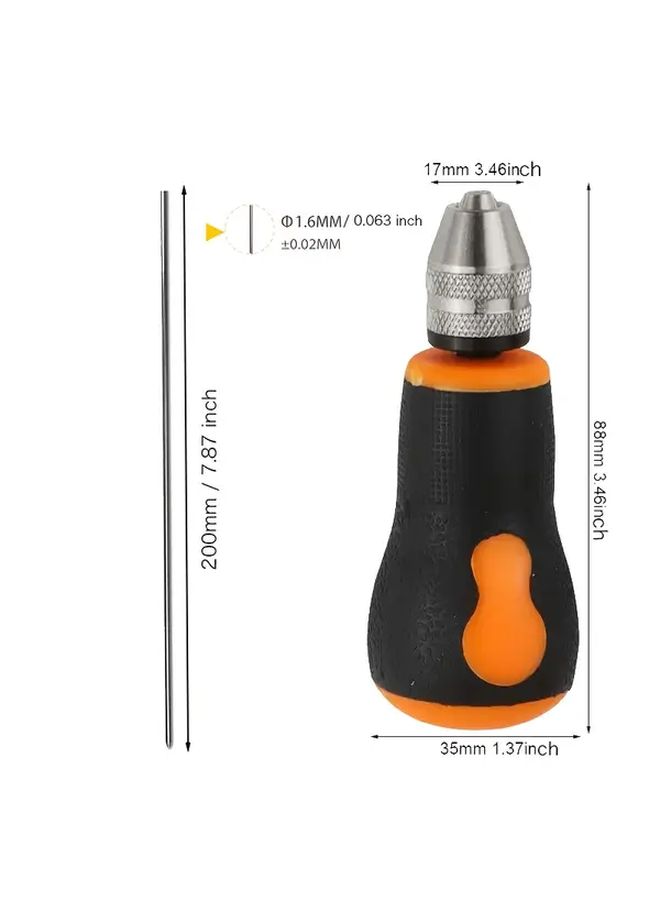 4 Piece 3D Printer Nozzle Cleaning Kit Clog Remover Tool Set Includes 1 Grip And 3 Needles For Clearing Blocked Extruder Hotend Heatsink Ejection Tube And Nozzle Compatible With 1.75mm Filament - Image 3
