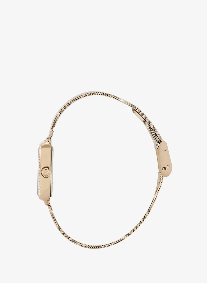 Tommy Hilfiger  2-Hand Womens Quartz Movement Watch With Carnation Gold-Tone Stainless Steel Mesh Bracelet - 1782792 for Women | Best Price UAE