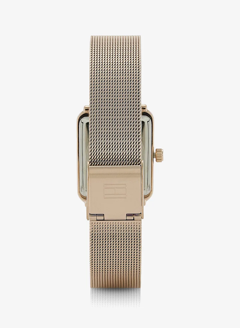 Tommy Hilfiger  2-Hand Womens Quartz Movement Watch With Carnation Gold-Tone Stainless Steel Mesh Bracelet - 1782792 for Women | Best Price UAE
