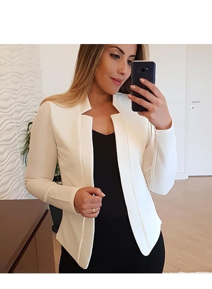 Loquat Women's New Fashion Simple Slim Coat 