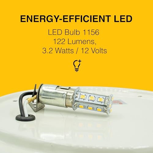 Lumitronics RV Trailer Camper 5th Wheel LED Round Surface Mount Scare Light, Mounting Gasket Included (White) - Image 4