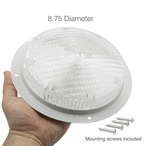 Lumitronics RV Trailer Camper 5th Wheel LED Round Surface Mount Scare Light, Mounting Gasket Included (White) - Image 5