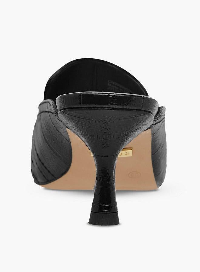 سيليست أحذية نسائية سهلة الارتداء بكعب رفيع وزخرفة معدنية - Image 5