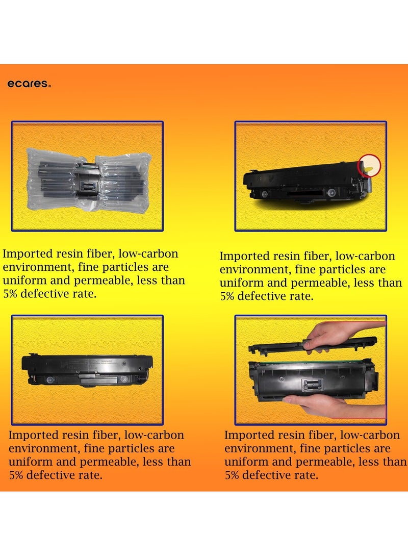 ECARES - ECARES® 415A Compatible Toner Cartridge W2030 for HP Color Laserjet Pro MFP M479fdw M479dw M479fdn M454dw M454dn (Black) - Image 1