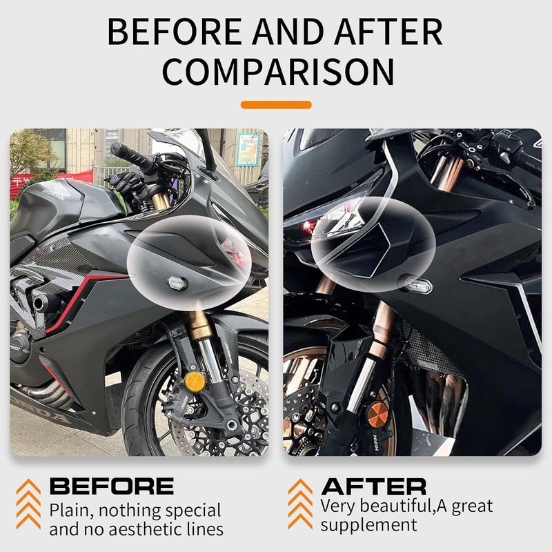 WOOGA Motorcycle Side Winglet Spoilers for CBR650R & GSX250R - Image 4