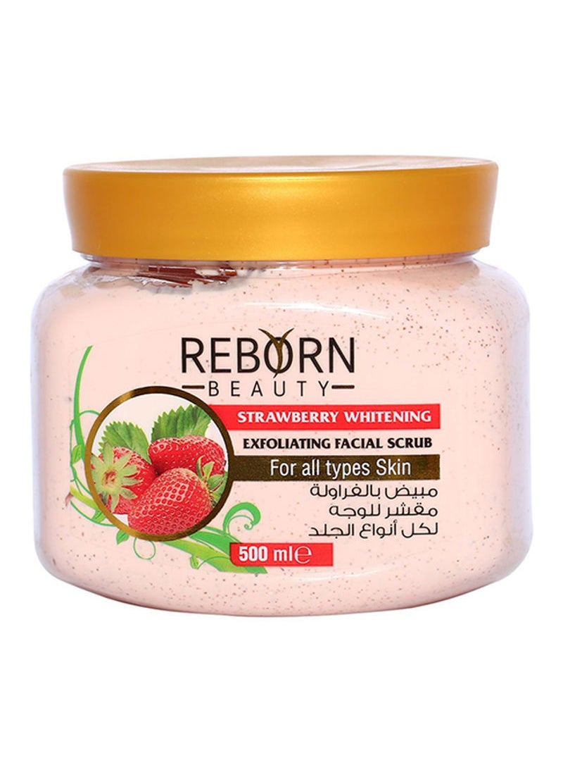 Reborn Beauty Strawberry Whitening Exfoliating Facing Scrub Pink 