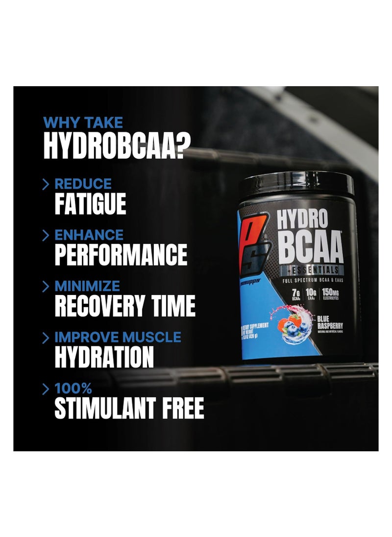 ProSupps - HydroBCAA Essentials BCAA Powder - Pre Workout and Post Workout Drink with EAAs Amino Acid Powder for Muscle Recovery, Energy, Fat Loss and Hydration (Blue Raspberry, 30 Servings) - Image 1