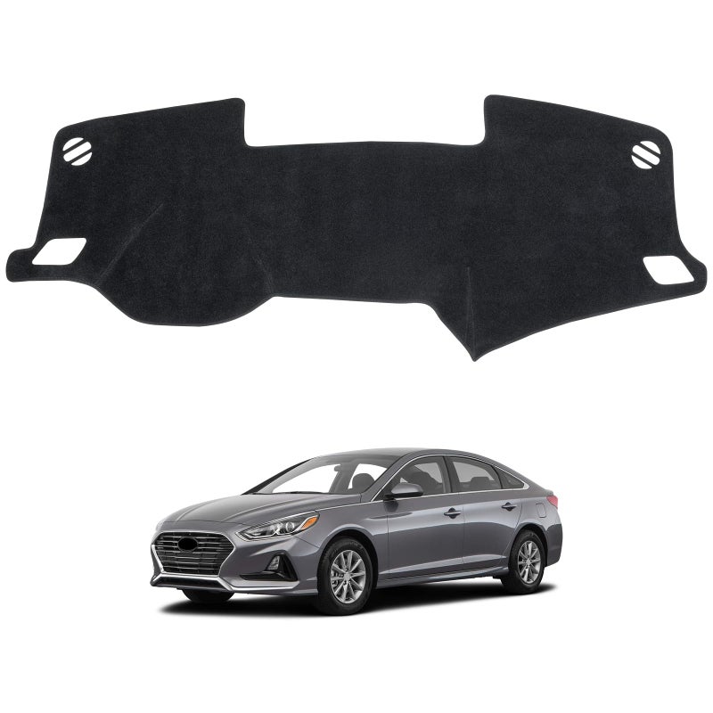 Dash Cover Mat Compatible with Hyundai Sonata 2015 2016 2017 2018 2019 Dashboard Cover for Pad Custom Car Dashboard Interior Accessories Ornament