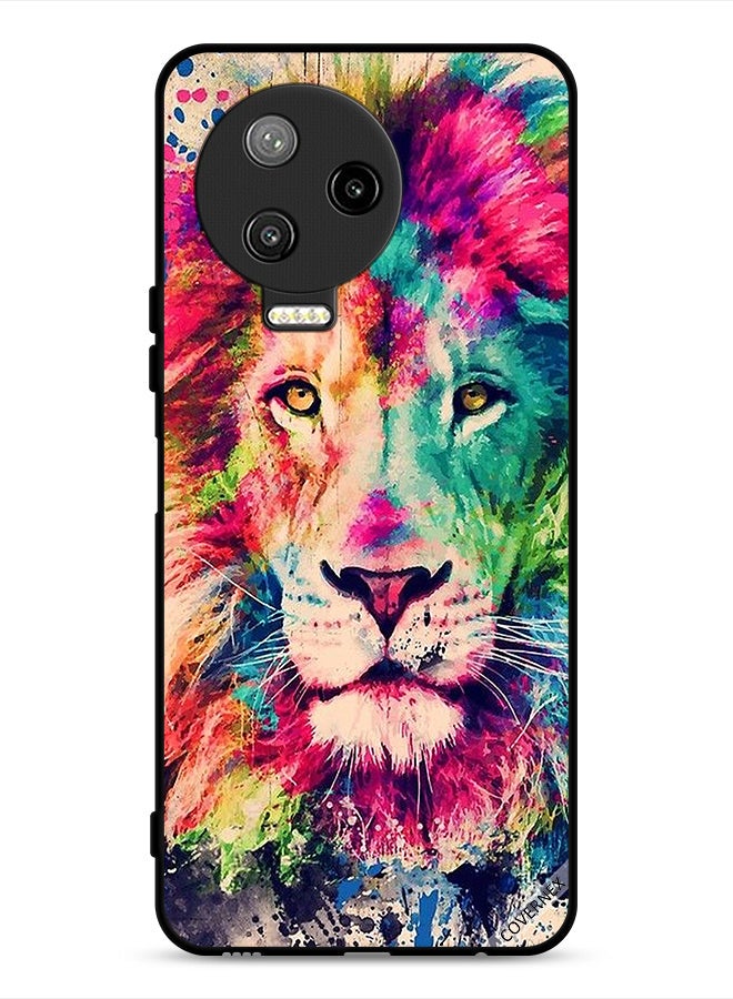 Covernex Infinix Note 12 Pro 4G Protective Case Cover Lion Paint Art - Image 1