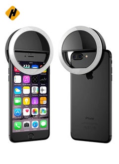 HuHa Selfie Ring Light for Mobile  3 Way Led Flash || White Light for All Smartphones  - Image 1