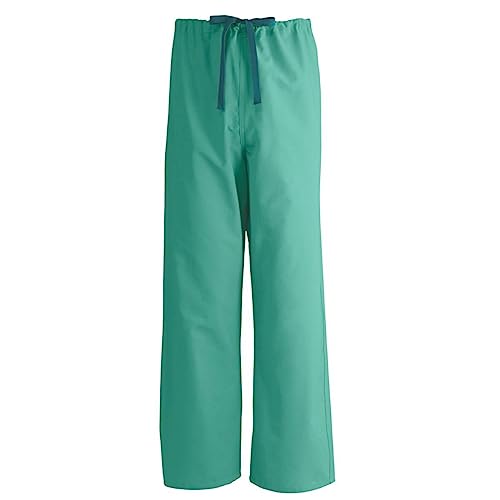 Medline AngelStat Unisex Reversible Scrub Pant with Drawstring Waist, Regular Inseam, Jade, 5X-Large - Image 3