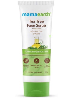 MAMAEARTH Face Scrub with Tea Tree and Neem for Skin Purification - 100g - pzsku/Z383779B41EE591A98E48Z/45/_/1734102007/9c605623-b873-45ac-b41c-05762696a812